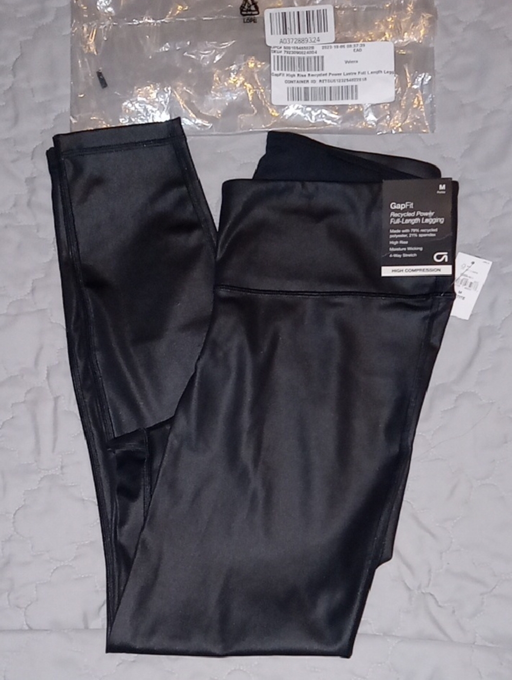 GAP Womens Black Leggings & Gray Tiger Sweatshirt!! & Free Crossbody!! - Picture 3 of 16
